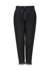 Czarne spodnie mom jeans damskie SPODT-0055-99(W21)-02