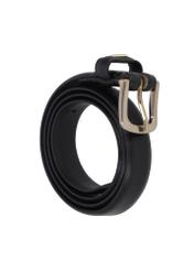 Czarny skórzany pasek damski PASDS-0300-99(Z26)