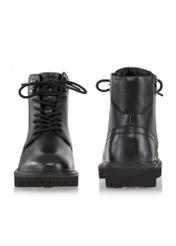 Black leather men's ankle boots BUTYM-0475-99(Z24)-06