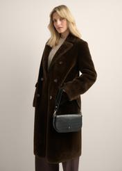 Czarna torebka damska croco TOREC-1308-9G(Z26)