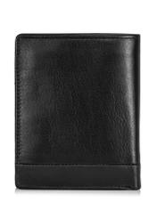 Black unzipped men's wallet PORMS-0626-99(Z24)-05