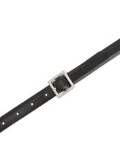 Black patent leather women's belt PASDS-0315-98(Z24)-04