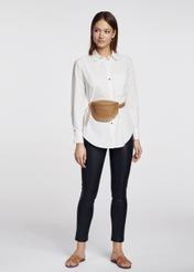 Biała luźna koszula damska KOSDT-0071-11(W22)