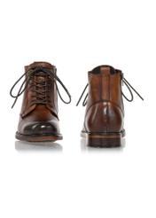 Brown leather men's boots BUTYM-0469-89(Z24)-06