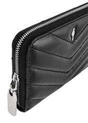 Black large leather women's wallet PORES-0941-99(Z24)-06