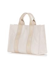 Kremowa damska torebka typu tote bag TOREN-0288A-12(W25)-02