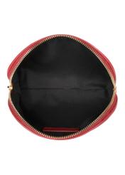 Red women's cosmetics bag made of imitation leather TOREC-0961-42(Z24)-05