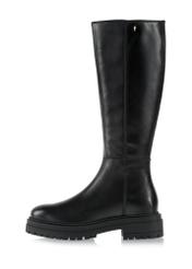 Black leather women's boots on the platform BUTYD-1102-99(Z24)-03