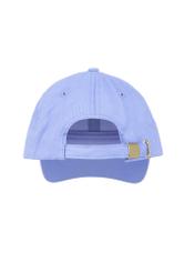 Błękitna czapka z daszkiem z logo CZALT-0008-60(W23)