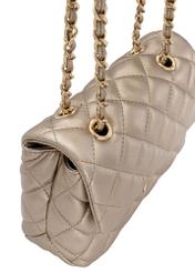 Quilted, elegant women's handbag in gold color TOREC-0932A-28(Z24)-06