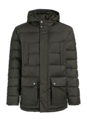 Oliwkowa zimowa kurtka męska KURMT-0379-57(Z25)