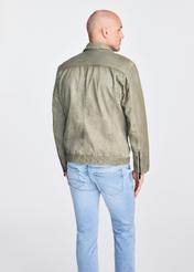 Kurtka męska przejściowa w kolorze khaki KURMS-0368-2844(W25)-02