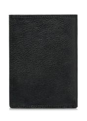 Czarny skórzany niezapinany portfel męski PORMS-0550-99(W24)