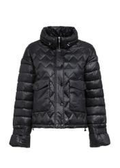 Quilted black insulated women's jacket KURDT-0537-99(Z24)-04