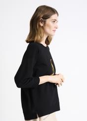 Asymetryczna bluza damska z wilgą BLZDT-0074-99(W22)-05