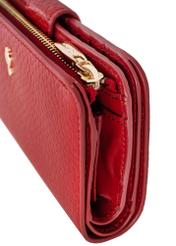 Skórzany czerwony portfel damski PORES-0896-40(Z23)