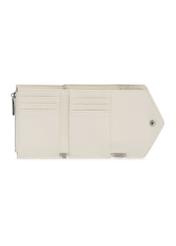 Mały kremowy portfel damski POREC-0414-12(W25)-04