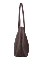 Sygnowana torebka damska shopper TOREC-1299-1P(Z26), widok produktu z boku na białym tle.