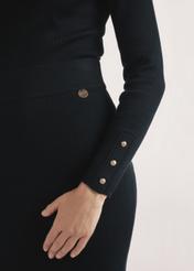 Czarna spódnica damska midi SPCDT-0094-99(Z24)