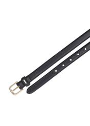 Czarny skórzany pasek damski PASDS-0300-99(Z26)