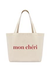 Bawełniana beżowa torebka shopper TOREN-0334-0P(W26)