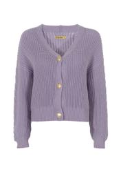 Liliowy sweter rozpinany damski KARDT-0024-75(Z21)-02
