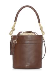 Brown leather women's handbag TORES-1002-90(W24)-01