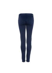 Granatowe spodnie skinny damskie SPODT-0026-69(W21)-03