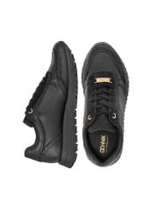 Czarne skórzane buty sportowe damskie BUTYD-1099-99(Z24)-08