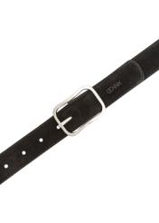 Black leather women's belt PASDS-0317-98(Z24)