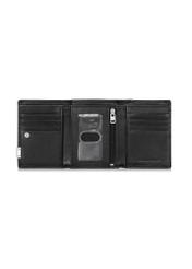 Czarny skórzany portfel męski na zatrzask PORMS-0549-99(Z23)
