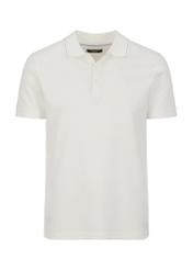 Biała koszulka polo POLMT-0056-11(W23)