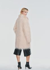 Pink women's fur coat FUTDP-0053-34(Z24) pic. 3