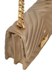 Gold quilted women's handbag TOREC-0528B-28(Z24)-06