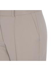 Beżowe spodnie w kant damskie SPODT-0042-81(W20)