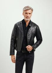 Men's leather biker jacket KURMS-0179-5427(KS)-06