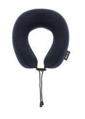 Granatowa miękka poduszka podróżna AW-014-0005-7D(W26), widok produktu z przodu na białym tle.