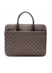 Brązowa torba na laptopa z monogramem TOREC-1078-89(Z25)