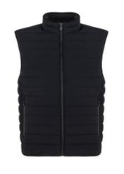 Black quilted men's vest KAMMT-0004-99(Z24)-04