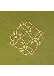 T-shirt damski khaki z wilgą TSHDT-0078-55(Z21)-03