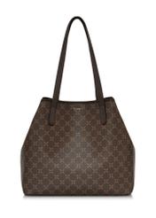 Women's shopper bag in brown color TOREC-0816-89(Z24)-05