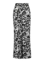 Zwiewne spodnie damskie w kwiatowy wzór SPODT-0092-12(W24)