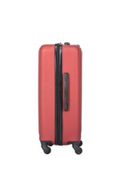 Walizka średnia na kółkach WALAB-0082-4B-24(W26), widok produktu z boku na białym tle.