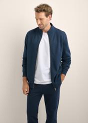 Granatowa bluza męska na suwak BLZMT-0085-7E(Z26)