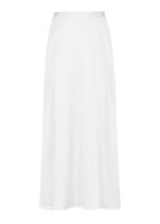 Długa prosta kremowa spódnica SPCDT-0083-12(W24)