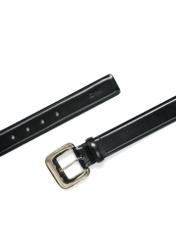 Black leather women's belt PASDS-0316-98(Z24)-04