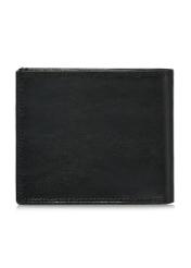 Niezapinany czarny skórzany portfel męski PORMS-0551-99(W24)