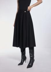 Black midi skirt SPCDT-0093-99(Z24)