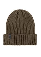 Zimowa czapka męska w kolorze khaki CZAMT-0088-51(Z25), widok produktu z przodu na białym tle.