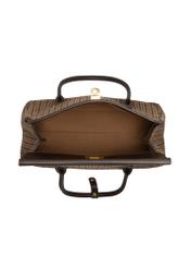 Torebka shopper w kratkę TOREC-1327-1P(Z26), widok produktu w środku na białym tle.